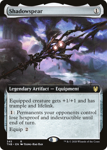 Shadowspear (Extended Art) (THB-345)  Foil - Theros Beyond Death: (Extended Art)