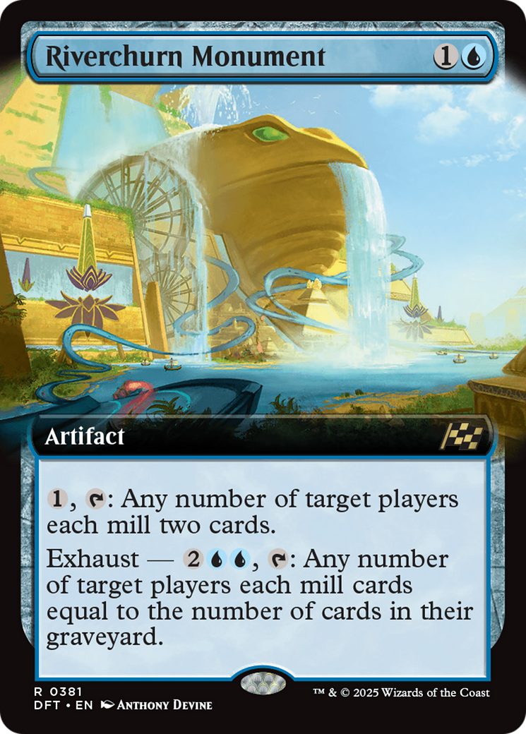 Riverchurn Monument (Extended Art) (DFT-381)  Foil - Aetherdrift: (Extended Art)