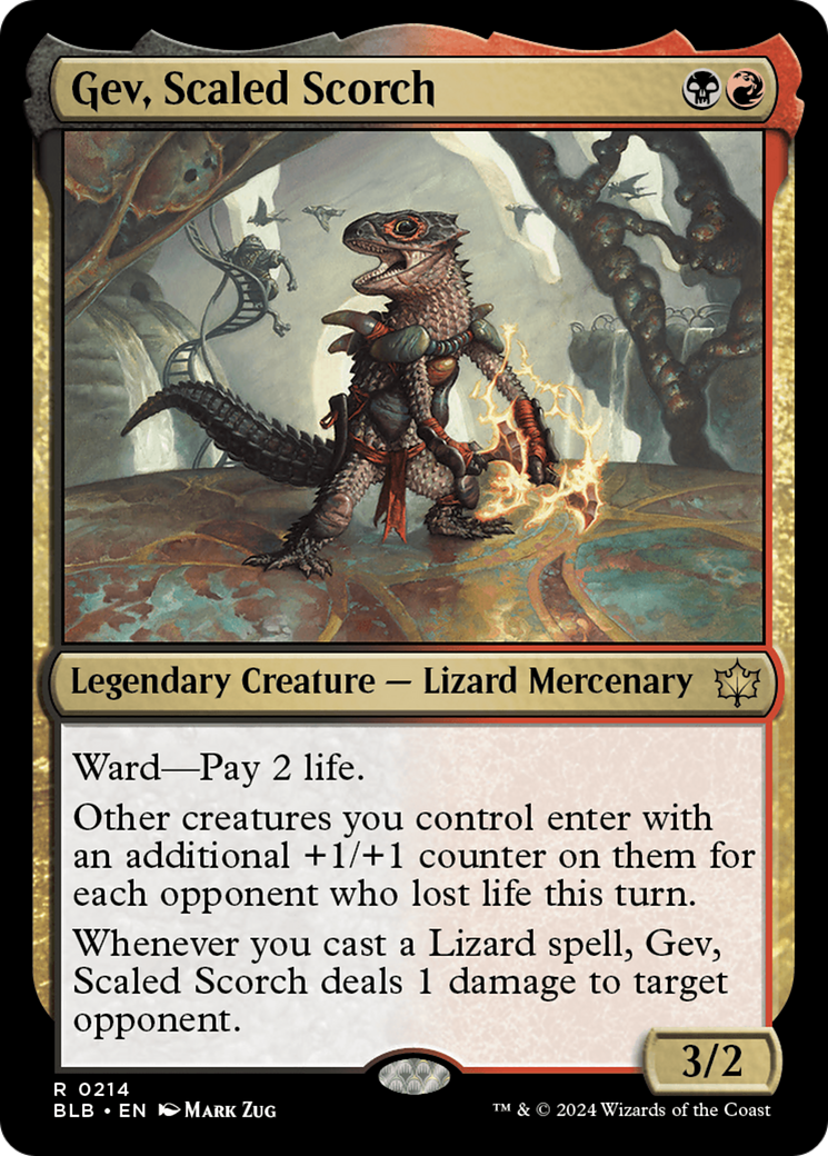 Gev, Scaled Scorch (BLB-214)  - Bloomburrow