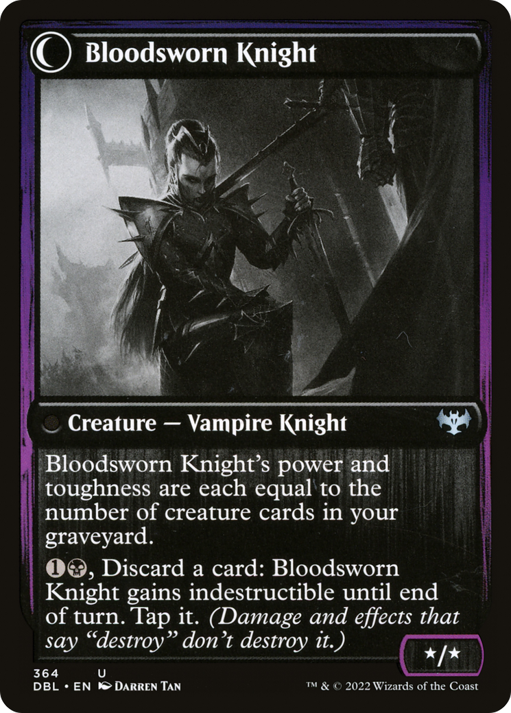 Bloodsworn Squire (DBL-364)  Foil - Innistrad: Double Feature: (Double Faced Transform)