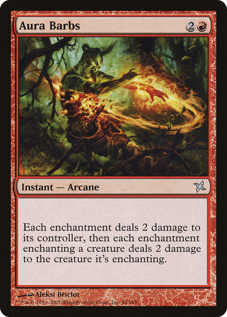Aura Barbs (BOK-094)  Foil - Betrayers of Kamigawa