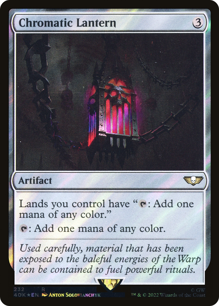 Chromatic Lantern (Surge Foil) (40K-232★) - Warhammer 40,000 Commander Foil