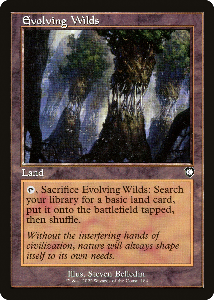 Evolving Wilds (Retro Frame) (BRC-184)  - The Brothers' War Commander