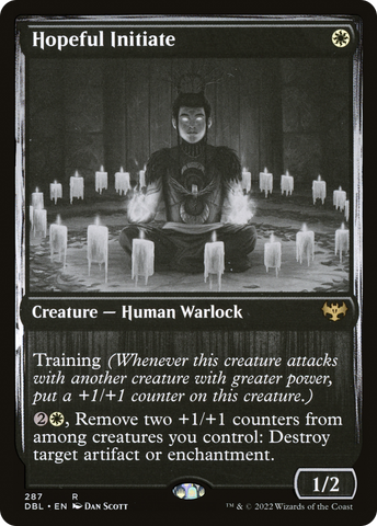 Hopeful Initiate (DBL-287)  Foil - Innistrad: Double Feature
