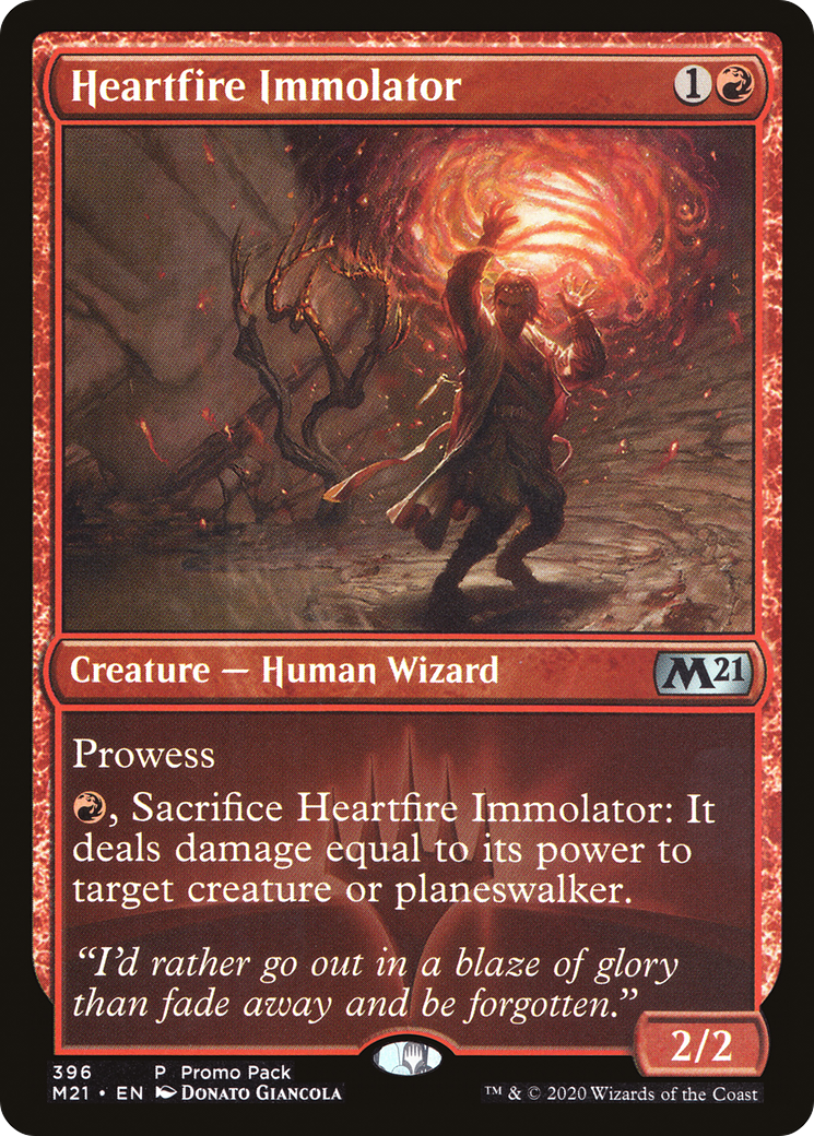 Heartfire Immolator (PPM21-396)  Foil - Core Set 2021