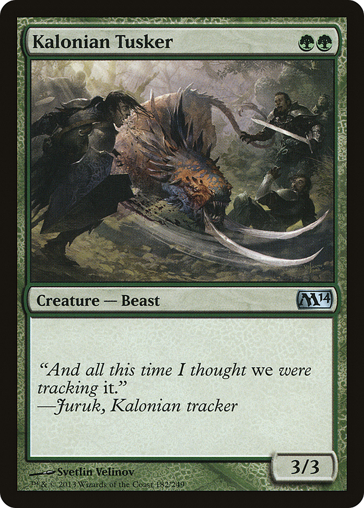 Kalonian Tusker (M14-182)  Foil - Magic 2014