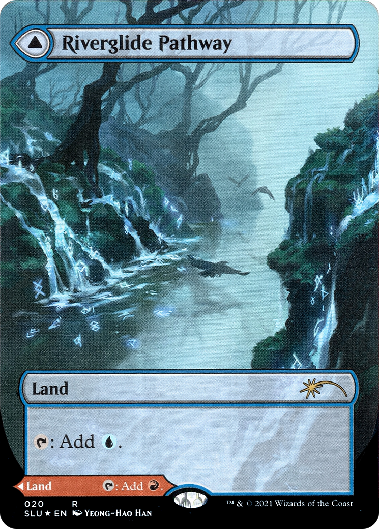Riverglide Pathway (Borderless) (SLU-020) - Secret Lair: Ultimate Edition: (Showcase) (Borderless) Foil
