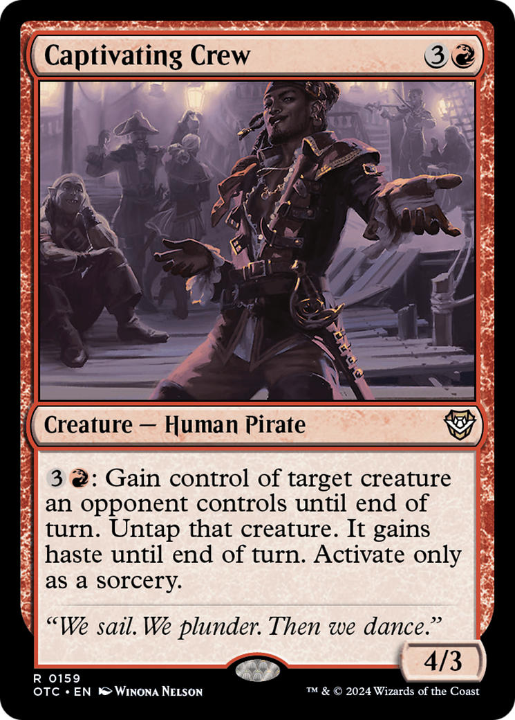 Captivating Crew (OTC-159)  - Outlaws of Thunder Junction Commander