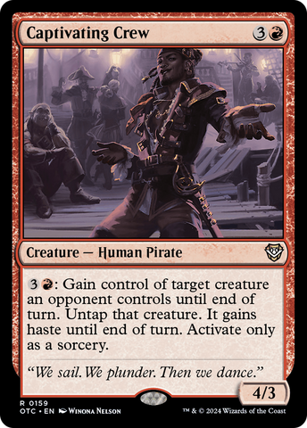 Captivating Crew (OTC-159)  - Outlaws of Thunder Junction Commander