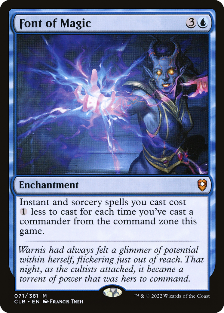 Font of Magic (CLB-071)  Foil - Commander Legends: Battle for Baldur's Gate