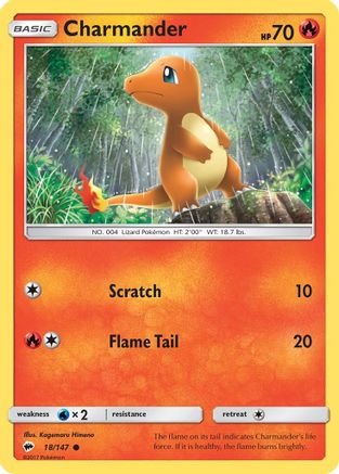 Charmander (18/147) [Sun & Moon: Burning Shadows]