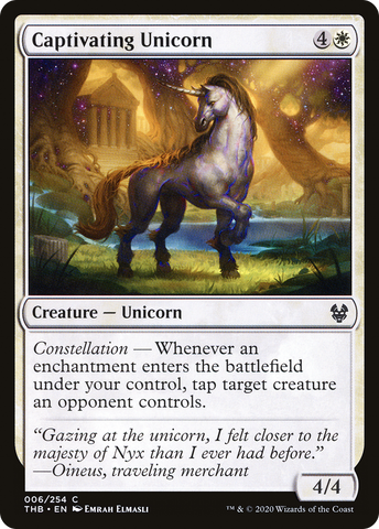 Captivating Unicorn (THB-006)  Foil - Theros Beyond Death