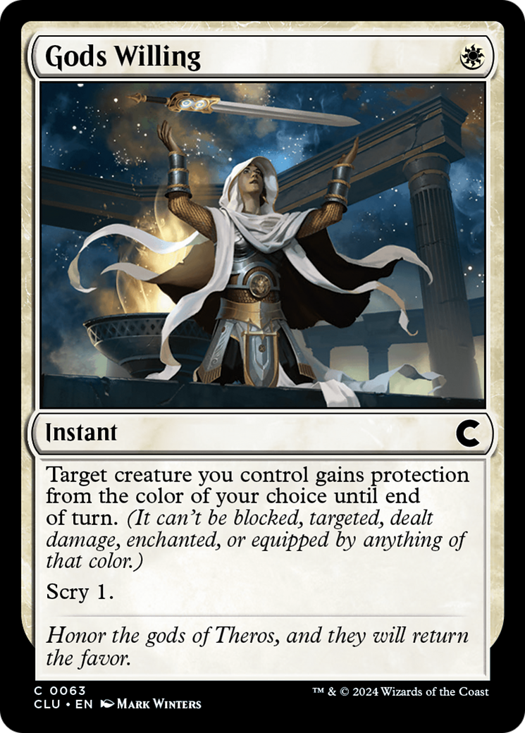 Gods Willing (CLU-063)  - Ravnica: Clue Edition