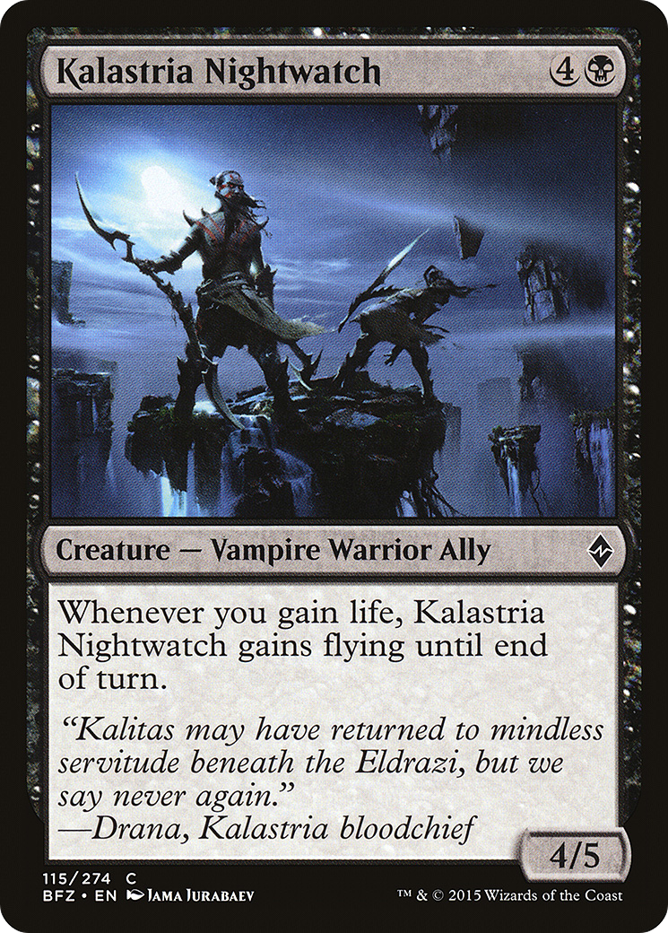 Kalastria Nightwatch (BFZ-115)  Foil - Battle for Zendikar