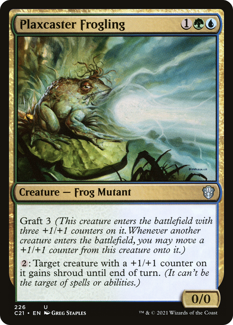 Plaxcaster Frogling (C21-226)  - Commander 2021