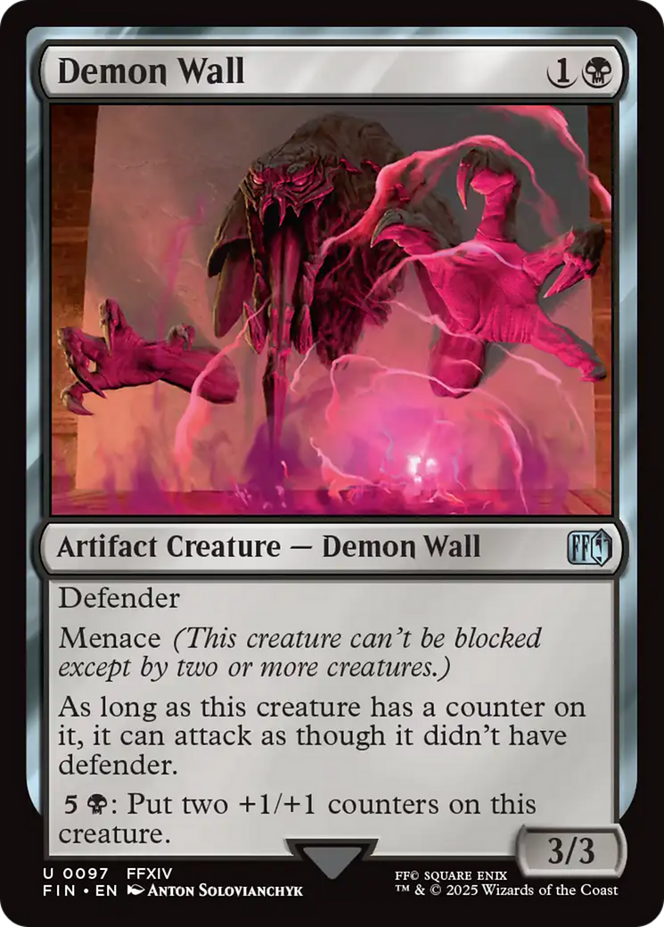 Demon Wall (FIN-097)  Foil - FINAL FANTASY