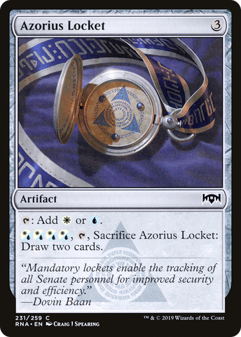 Azorius Locket (RNA-231)  - Ravnica Allegiance