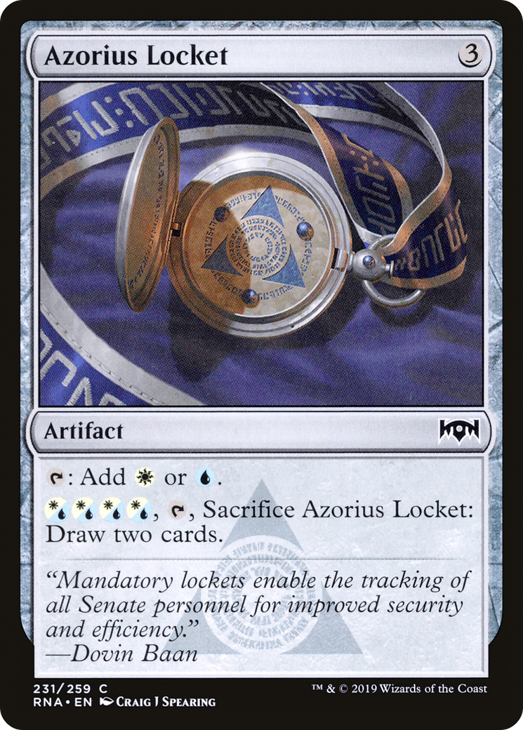 Azorius Locket (RNA-231)  Foil - Ravnica Allegiance