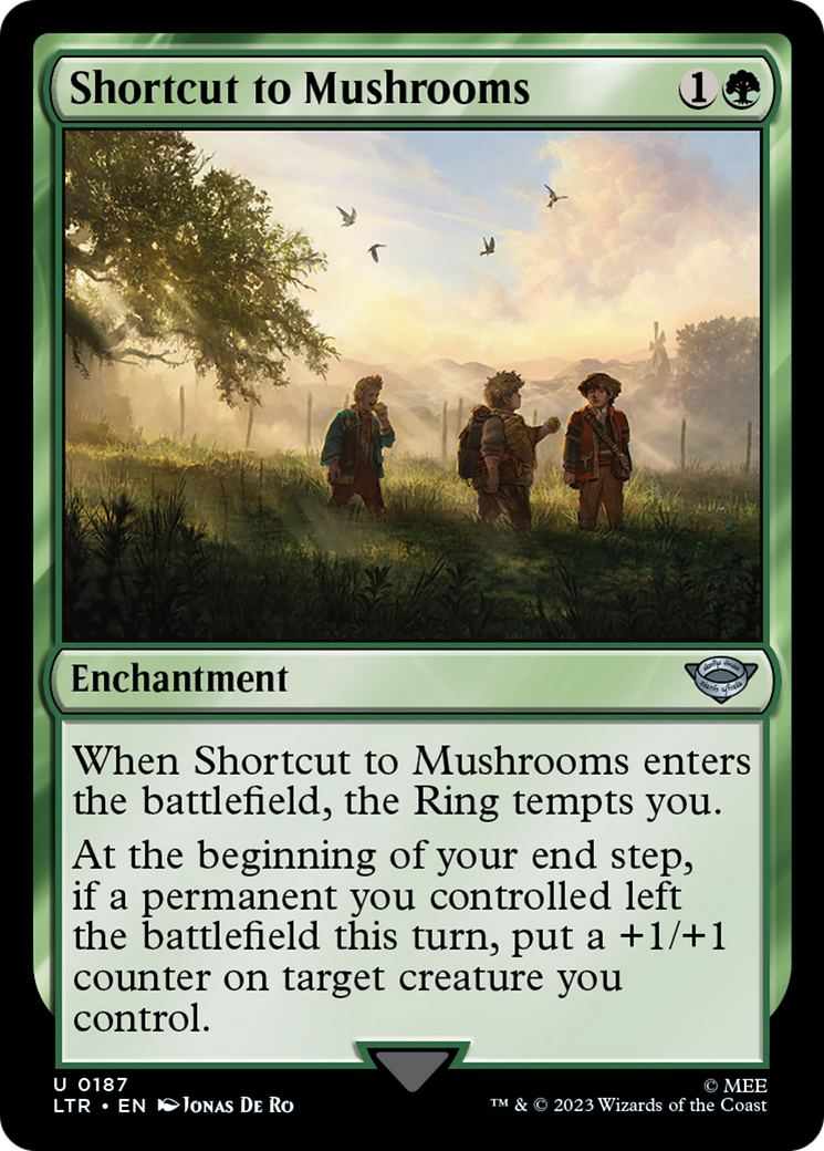 Shortcut to Mushrooms (LTR-187)  Foil - The Lord of the Rings: Tales of Middle-earth