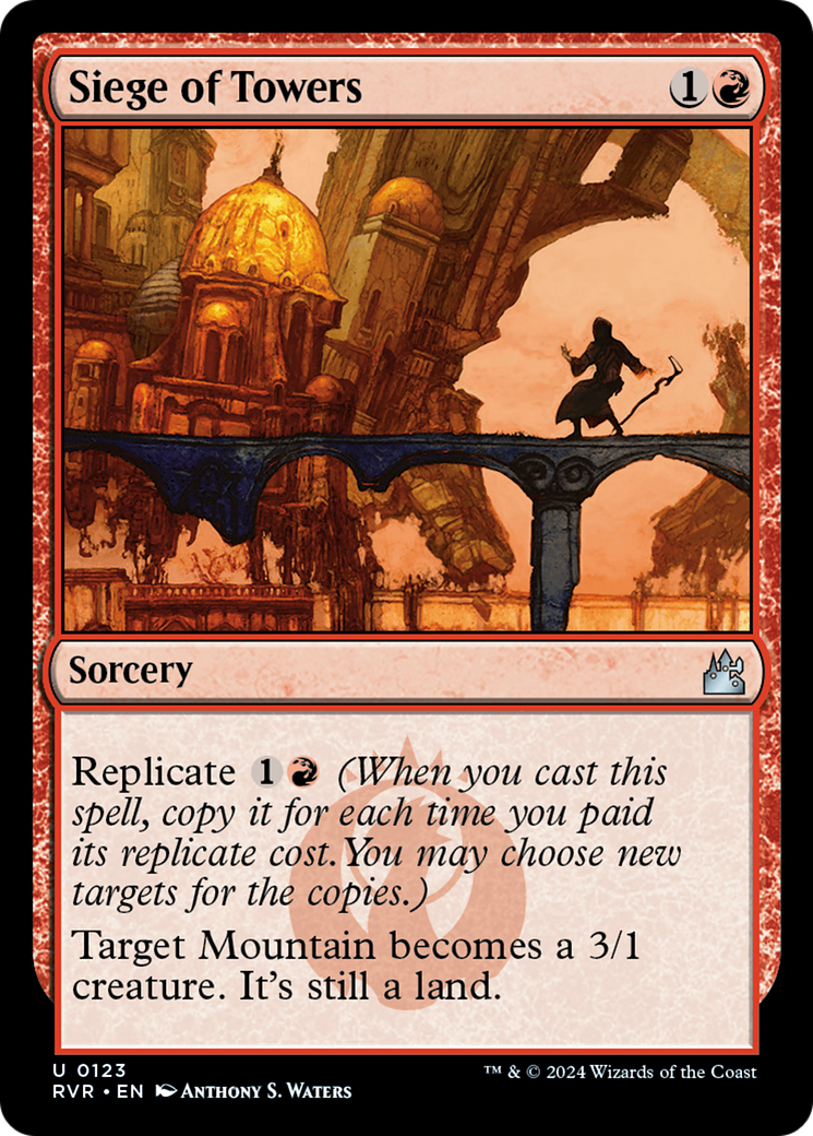 Siege of Towers (RVR-123)  Foil - Ravnica Remastered