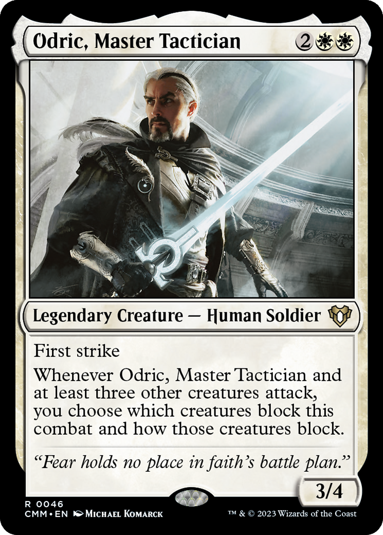 Odric, Master Tactician (CMM-046)  Foil - Commander Masters