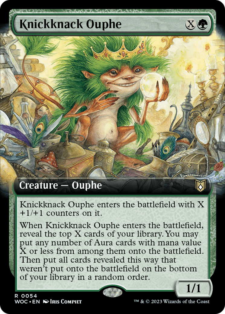 Knickknack Ouphe (Extended Art) (WOC-054)  - Wilds of Eldraine Commander: (Extended Art)