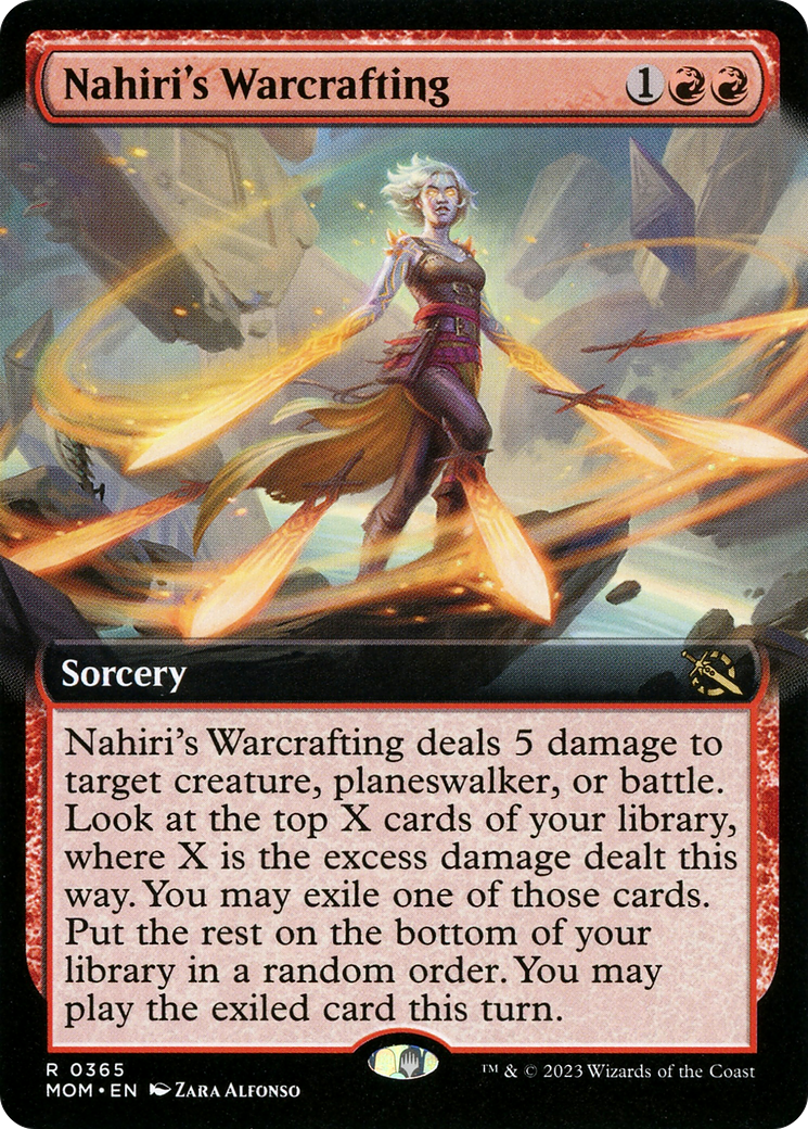 Nahiri's Warcrafting (Extended Art) (MOM-365)  - March of the Machine: (Extended Art)