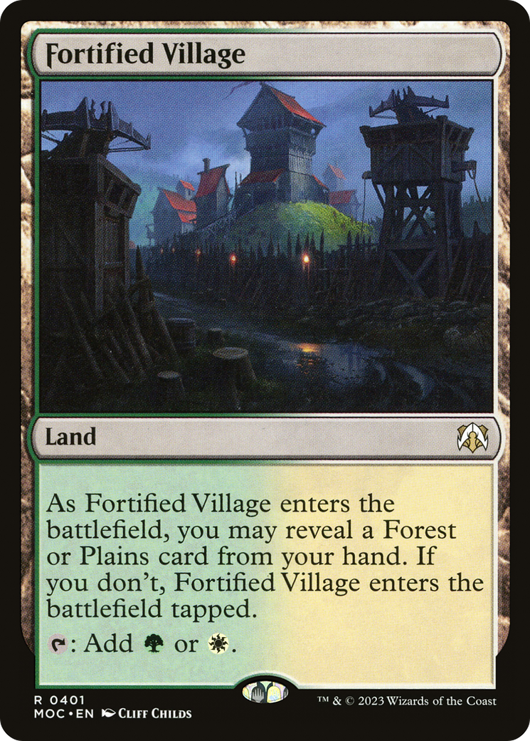 Fortified Village (MOC-401)  - March of the Machine Commander