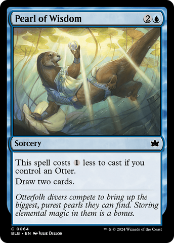 Pearl of Wisdom (BLB-064) - Bloomburrow Foil