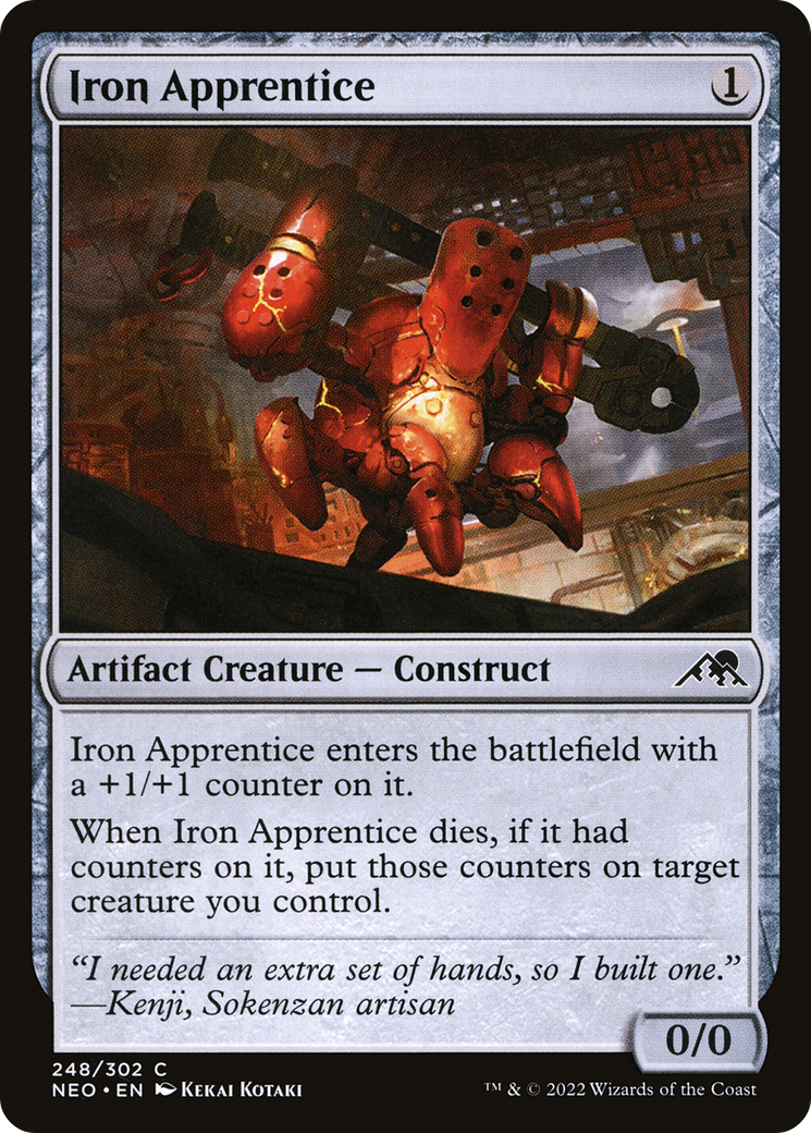 Iron Apprentice (NEO-248)  Foil - Kamigawa: Neon Dynasty