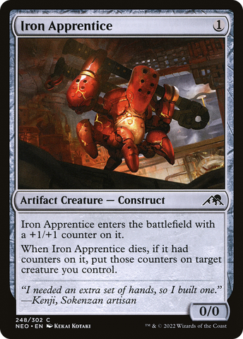 Iron Apprentice (NEO-248)  Foil - Kamigawa: Neon Dynasty