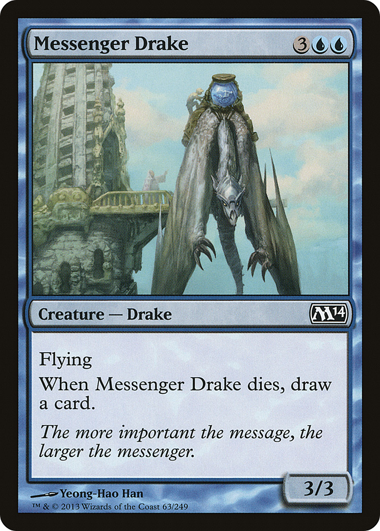 Messenger Drake (M14-063)  Foil - Magic 2014