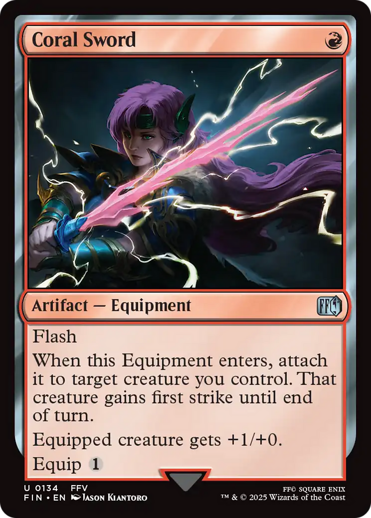 Coral Sword (FIN-134)  Foil - FINAL FANTASY