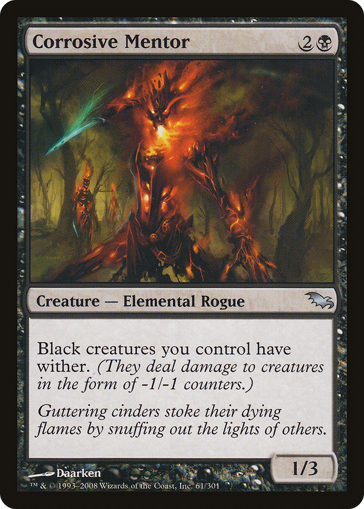 Corrosive Mentor (SHM-061)  Foil - Shadowmoor