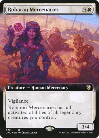 Robaran Mercenaries (Extended Art) (DMC-072)  - Dominaria United Commander: (Extended Art)