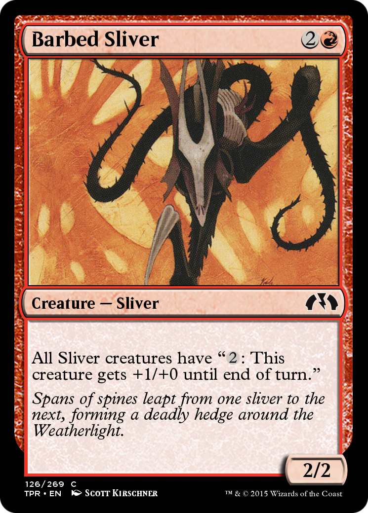 Barbed Sliver (TPR-126)  Foil - Tempest Remastered