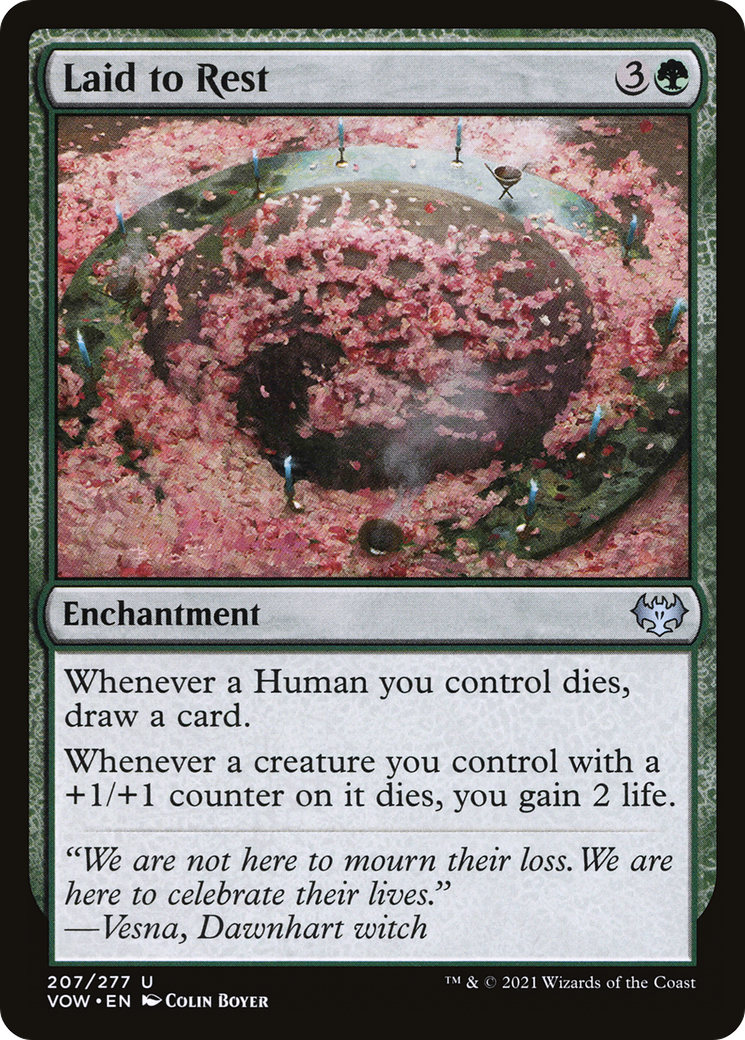Laid to Rest (VOW-207)  Foil - Innistrad: Crimson Vow