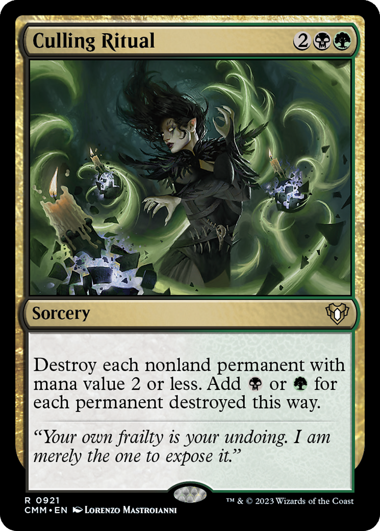 Culling Ritual (CMM-921)  - Commander Masters
