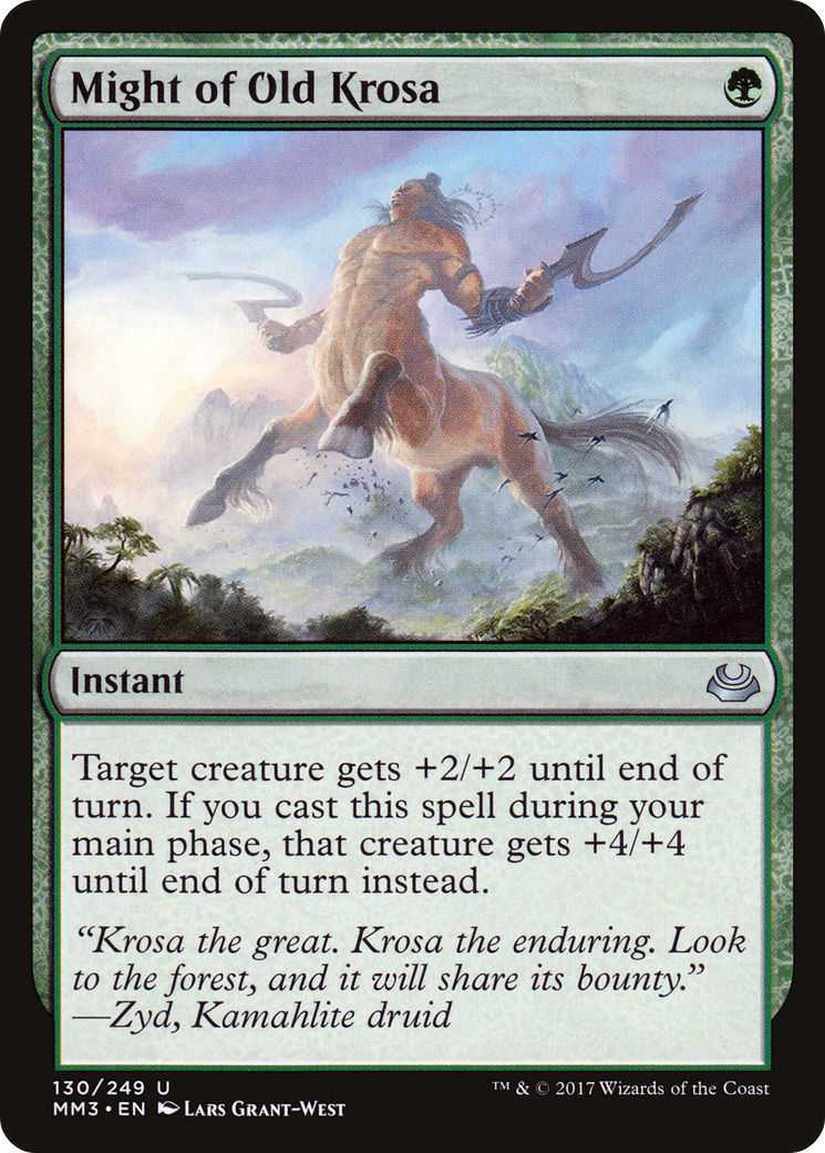 Might of Old Krosa (MM3-130) - Modern Masters 2017 Foil