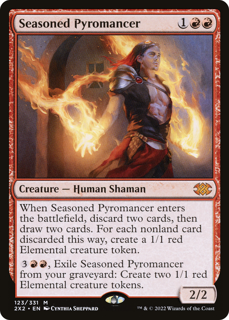 Seasoned Pyromancer (2X2-123)  Foil - Double Masters 2022