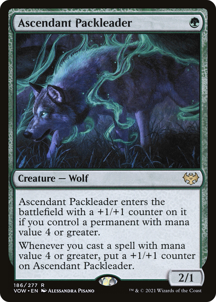 Ascendant Packleader (VOW-186)  Foil - Innistrad: Crimson Vow