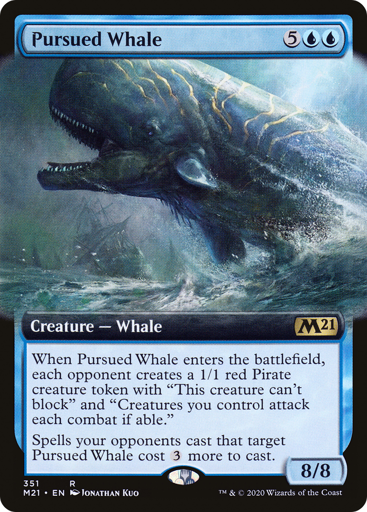 Pursued Whale (Extended Art) (M21-351)  Foil - Core Set 2021: (Extended Art)