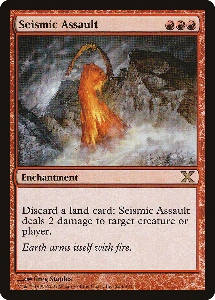 Seismic Assault (10E-228)  Foil - Tenth Edition