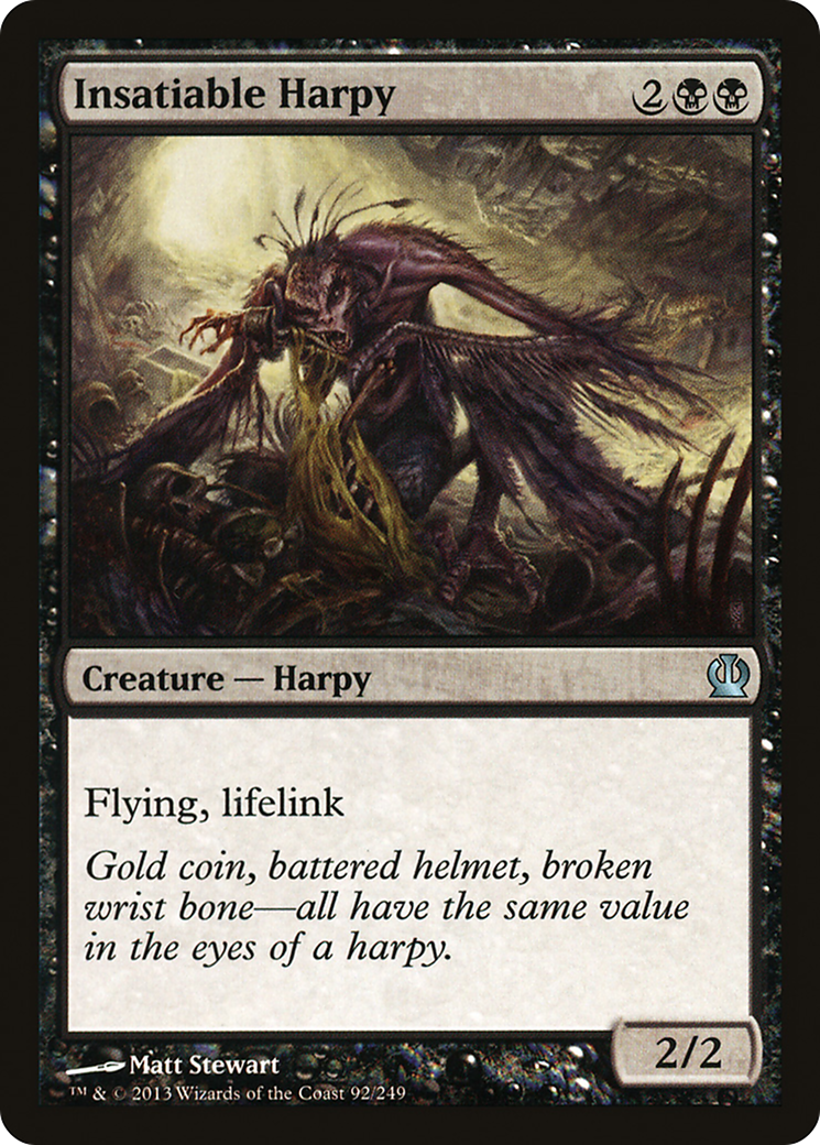 Insatiable Harpy (THS-092)  Foil - Theros