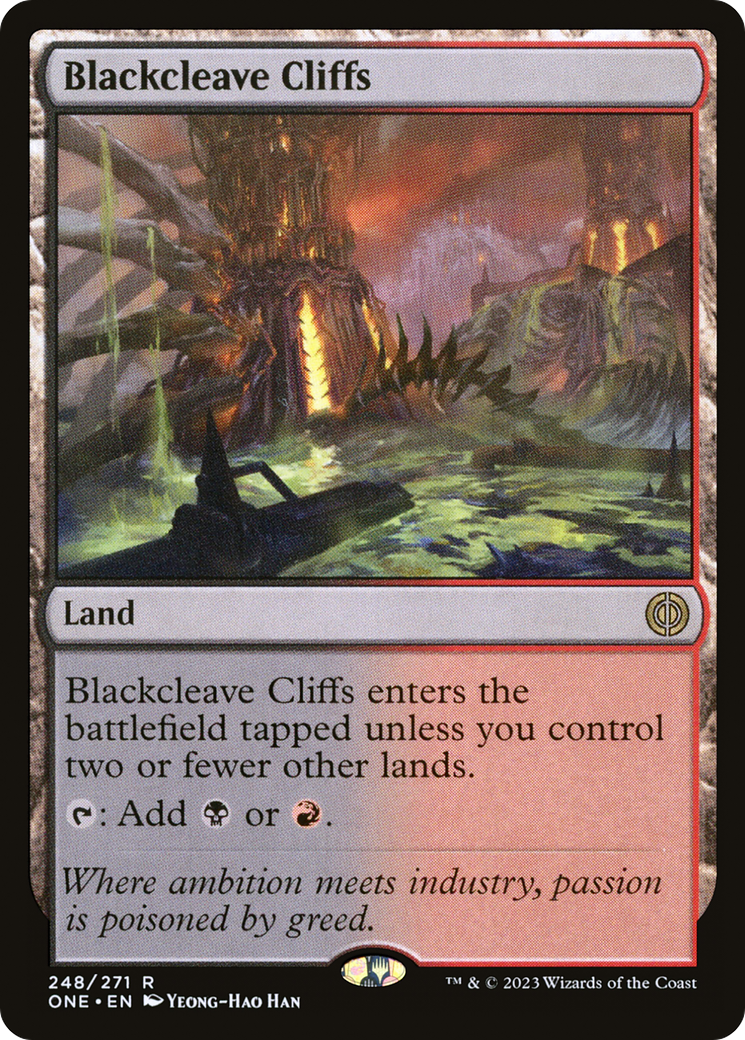 Blackcleave Cliffs (ONE-248)  Foil - Phyrexia: All Will Be One