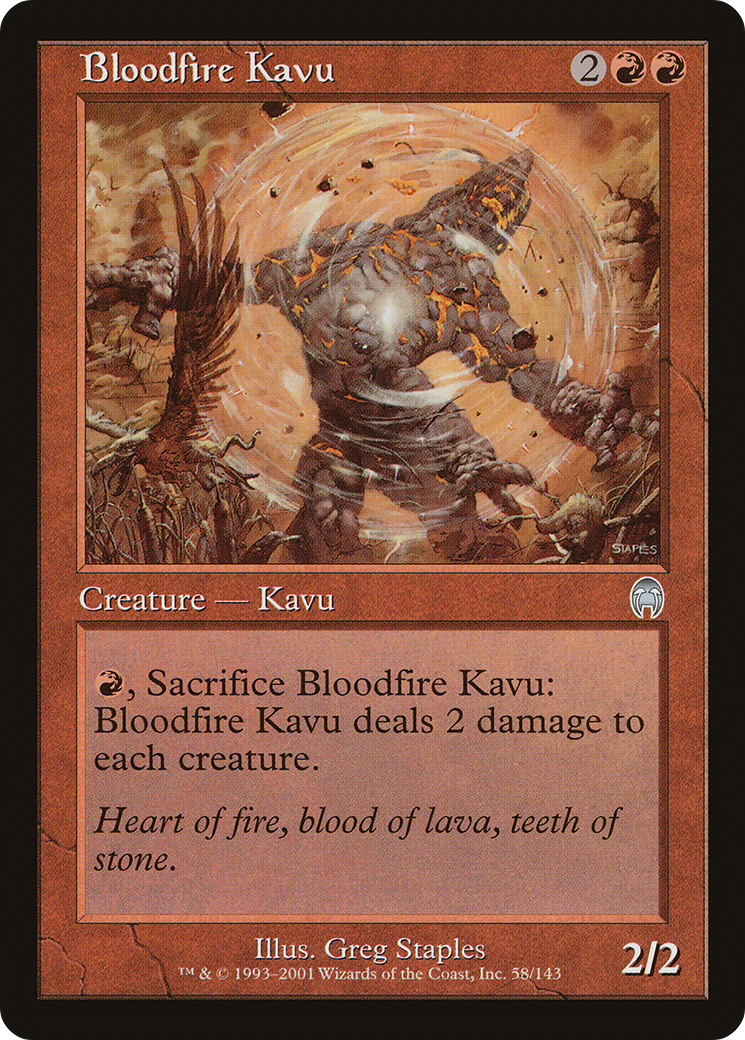 Bloodfire Kavu (APC-058)  Foil - Apocalypse