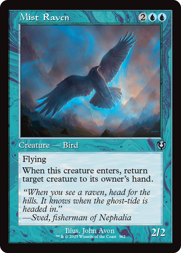 Mist Raven (Retro Frame) (INR-362) - Innistrad Remastered Foil