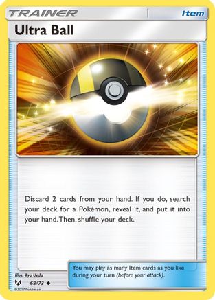 Ultra Ball 068/73  - Reverse Holofoil Shining Legends - Uncommon