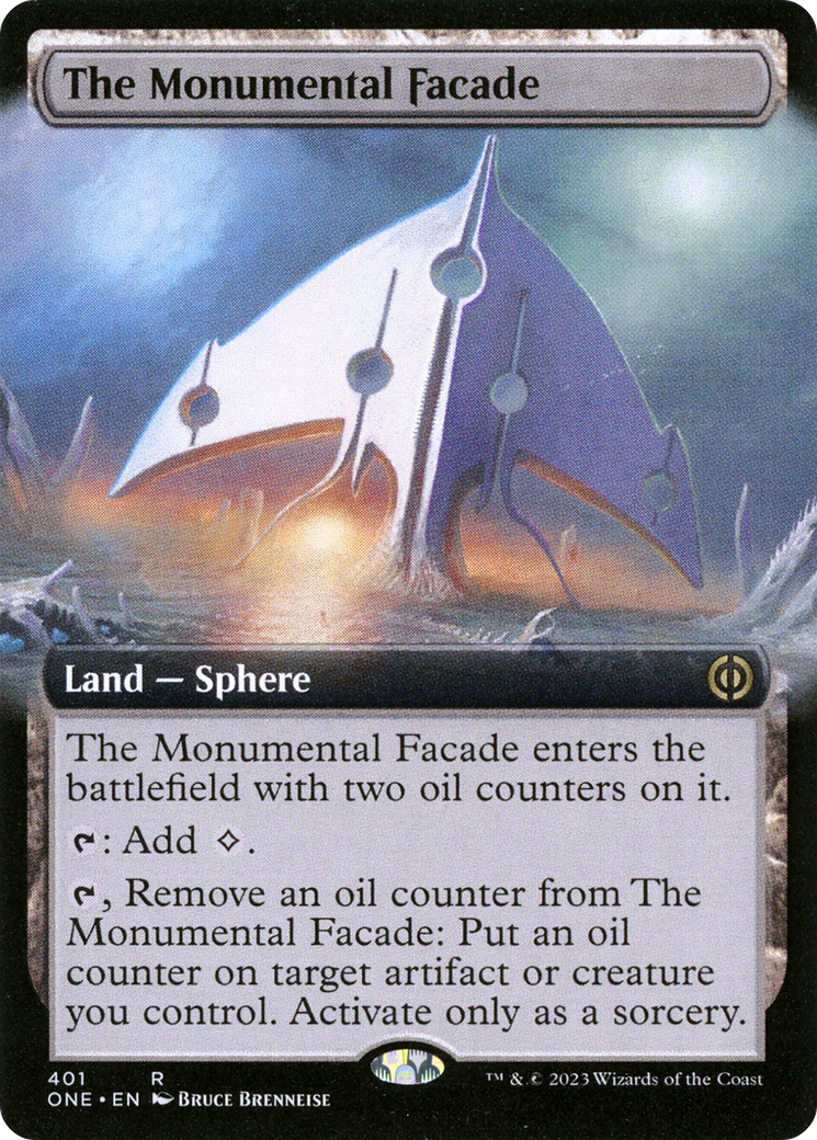 The Monumental Facade (Extended Art) (ONE-401)  - Phyrexia: All Will Be One: (Extended Art)