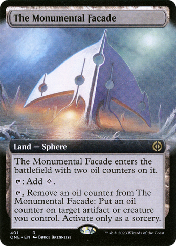 The Monumental Facade (Extended Art) (ONE-401)  Foil - Phyrexia: All Will Be One: (Extended Art)